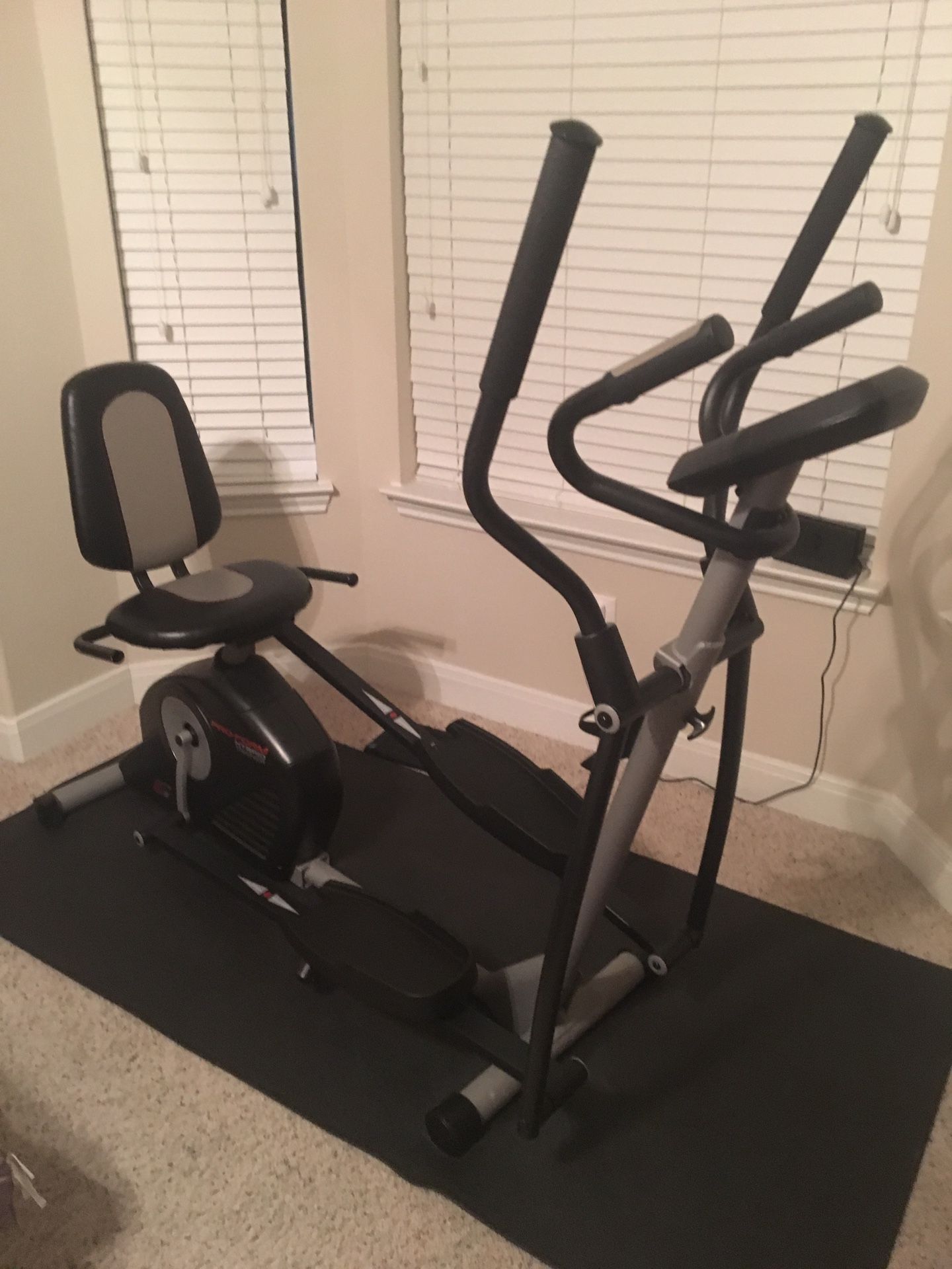 2 in 1 elliptical machine