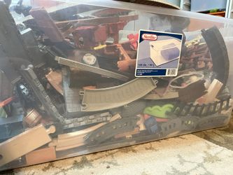Large Lot Of Train Set Pieces