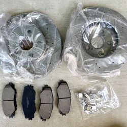 2009-2019 Toyota Corolla, 2008-2014 Scionn xD FRONT BRAKE PADS & ROTORS
