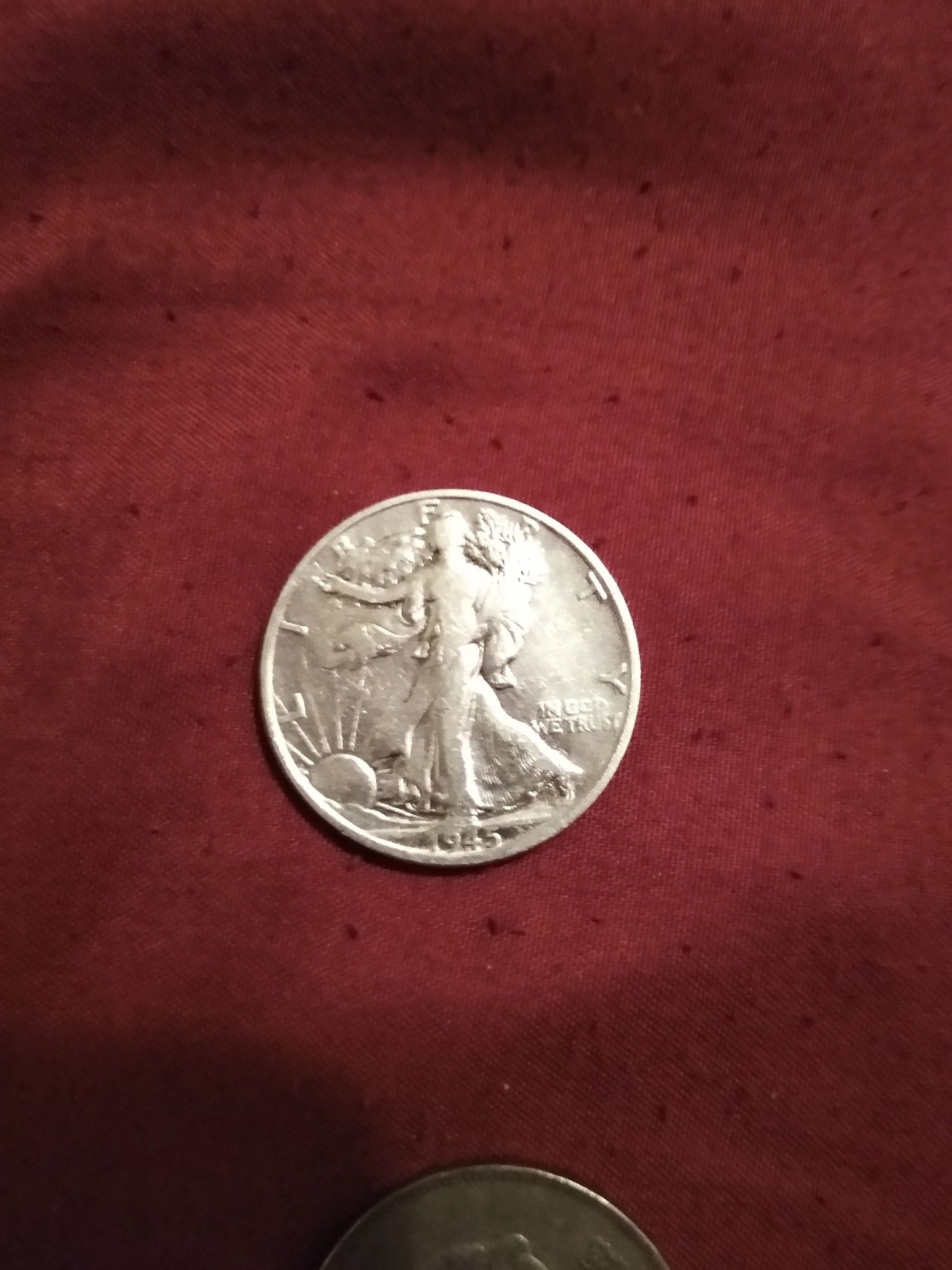 1945 half-dollar coin