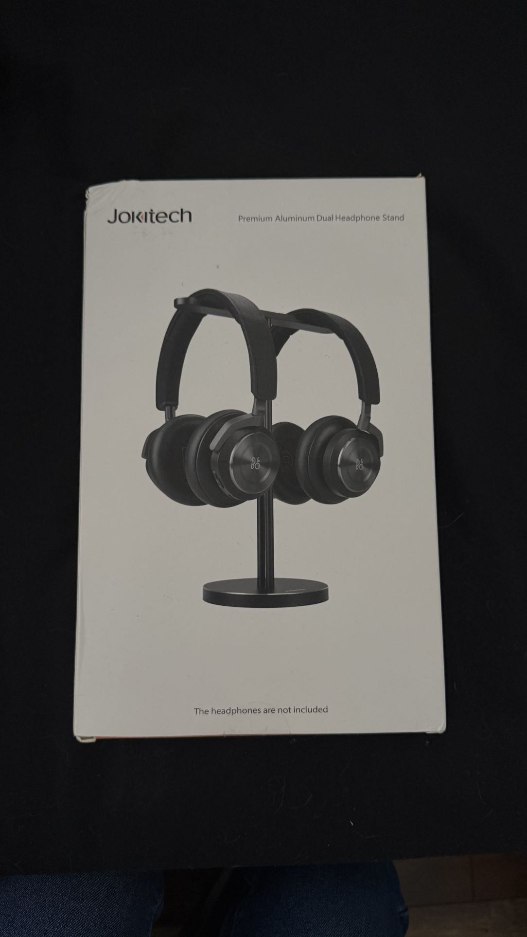 Premium Aluminum Dual Headphone Stand – JOKItech (New in Box) / Soporte Doble de Audífonos de Aluminio – JOKItech (Nuevo en Caja)