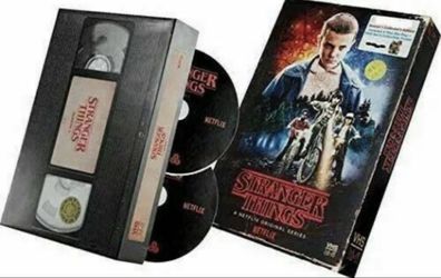 NEW STRANGER THINGS SEASON 1 BLU RAY DVD TARGET EXCLUSIVE VHS PACKING + POSTER