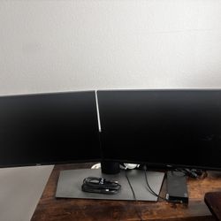 Dual Dell Monitor Set 