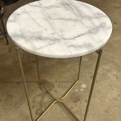 Marble Top End Table 