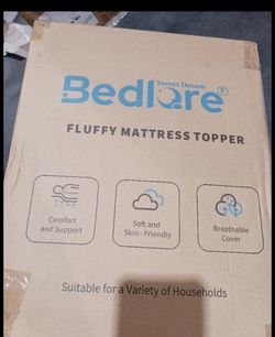 (Beige) Queen Mattress Toppers (Brand New)