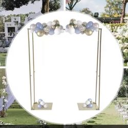 Gold Square Garden Wedding Backdrop