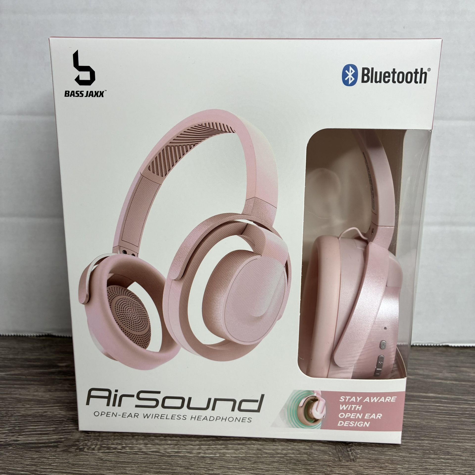 Bass Jaxx Air Sound Open Ear Wireless Headphones NIB