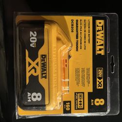 DEWALT XR 20 8 Amp-Hour; Lithium Battery