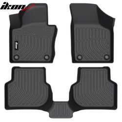 Fits 2011-2018 Volkswagen Jetta Sedan TPE All Weather 3D Floor Mats Liner Carpets