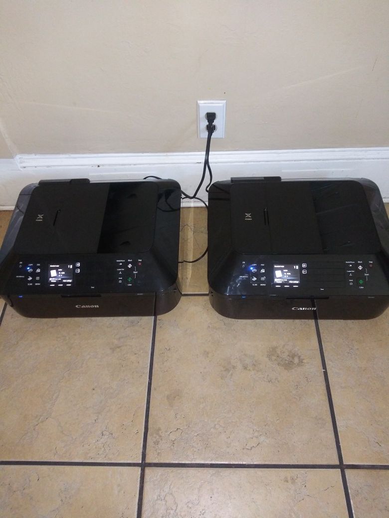 2 Used Canon Pixma MX922 Wireless Multifunctional All In One Printers