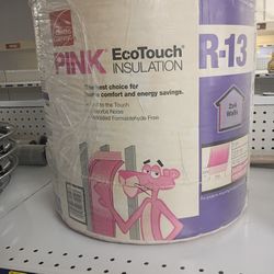 Pink EcoTouch Installation.  R13