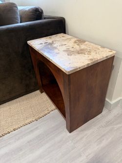 50-75 lbs real marble side table