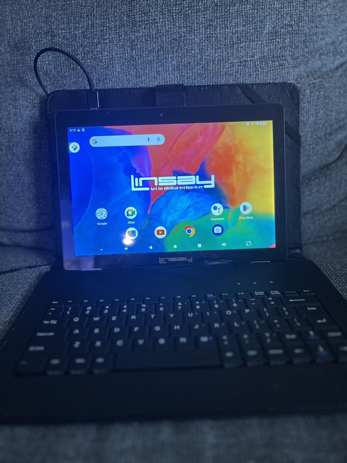 Linsay Touch Screen Tablet With Keyboard 