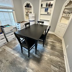 Ingatorp Table & 4 Ingolf Chairs