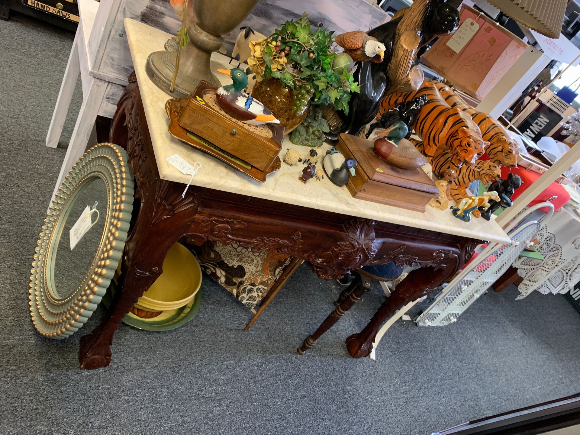 Marble console table