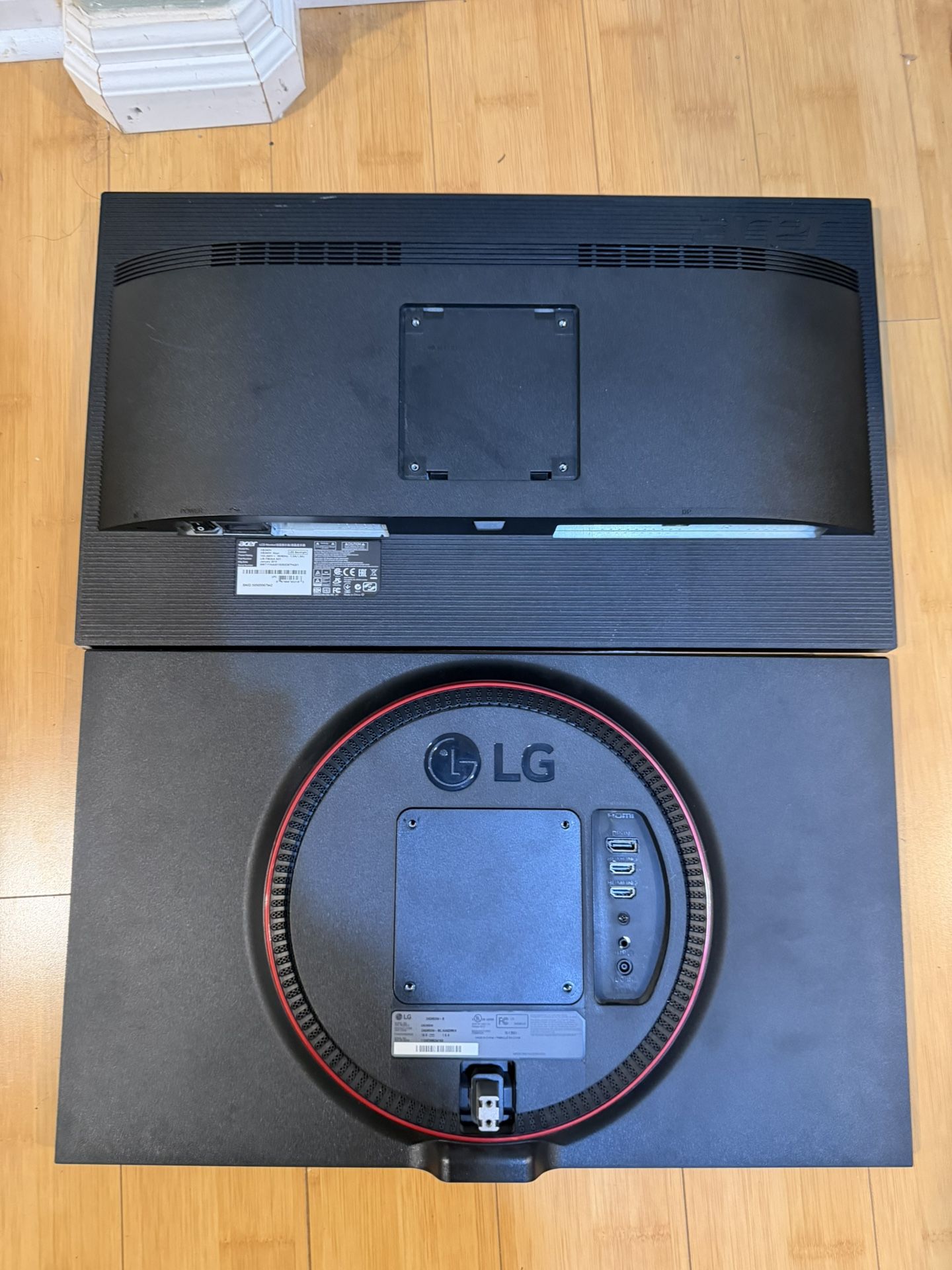 2x  24” 144hz 1080p Gaming Monitors 