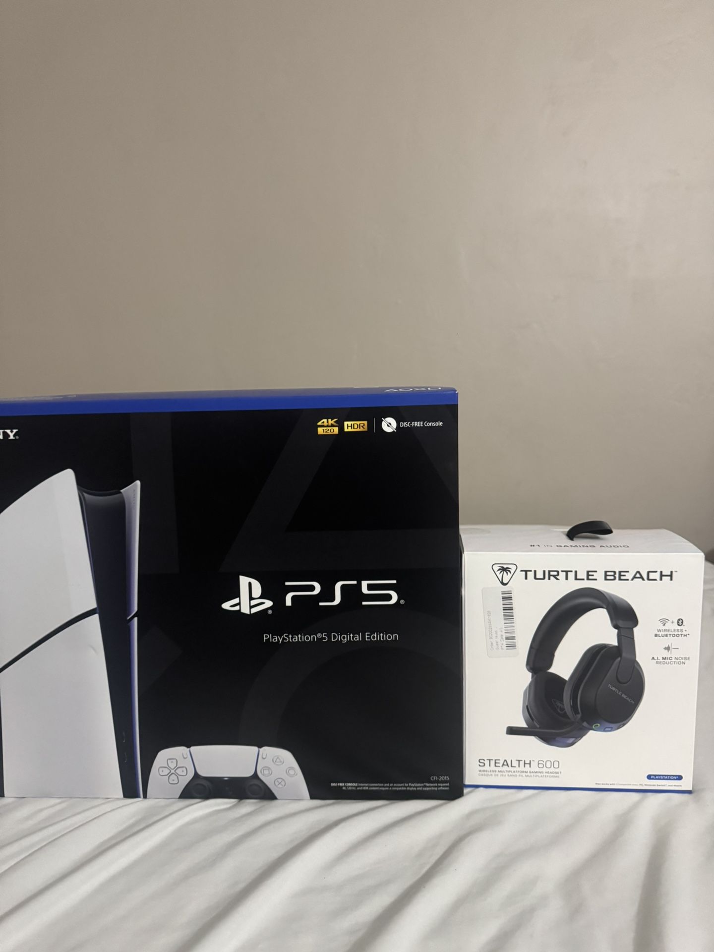 PS5 Slim Digital Edition With Turtle Beach Mic 