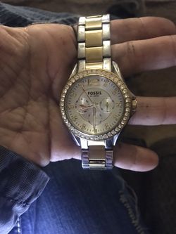 Fossil Accessories | Fossil Silver Rose Gold Watch | Color: for in Taylors, SC - OfferUp