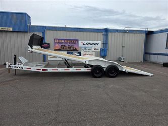 2027 MaxxD T8X 102x24 drive over fender tilt trailer - rock guard - hydraulic jack
