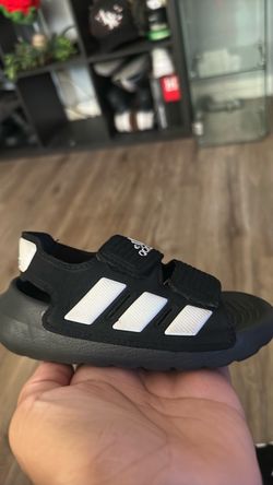 Adidas Kids Sandals Black White