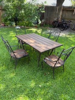 Patio table and chairs