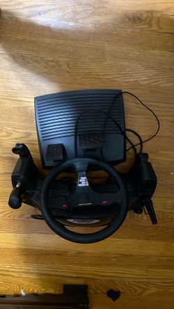 NASCAR pro racing wheel with pedals