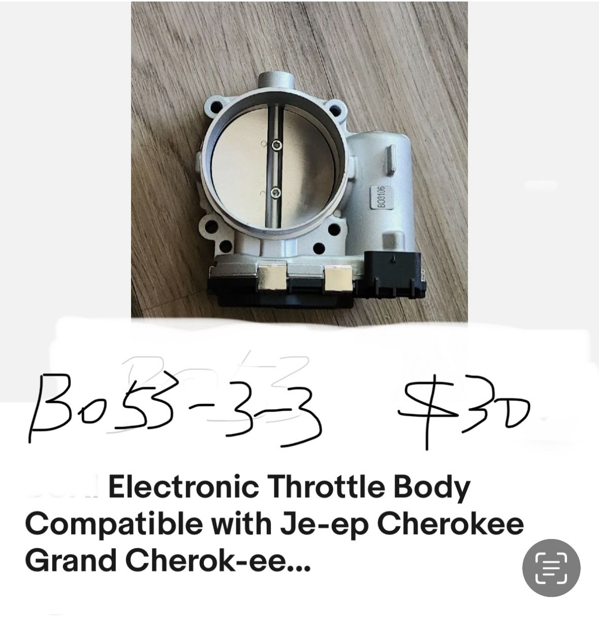 Electronic Throttle Body Compatible with Je-ep Cherokee Grand Cherok-ee...