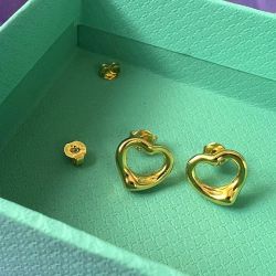 Tiffany & Co Open Heart Stud Earrings