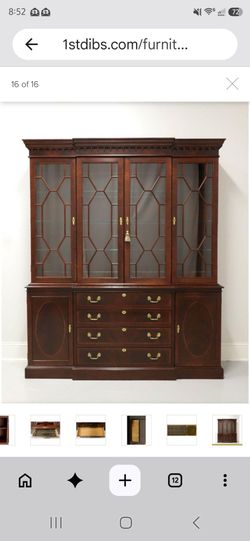 Hickory Chair Mahogany China Cabinet – James River Collection