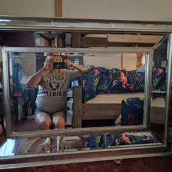 Antique Beveled Mirror