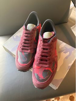 Valentino Garavini red camo sneakers Size 42 (9)