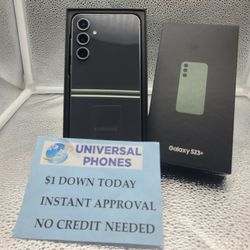 SAMSUNG GALAXY S23 PLUS 128GB UNLOCKED.  FREE SMARTWACH/ HEADPHONES. PAY $1 TODAY  REST IN  PAYMENTS.  NO  CREDIT NEEDED  FINANCING 