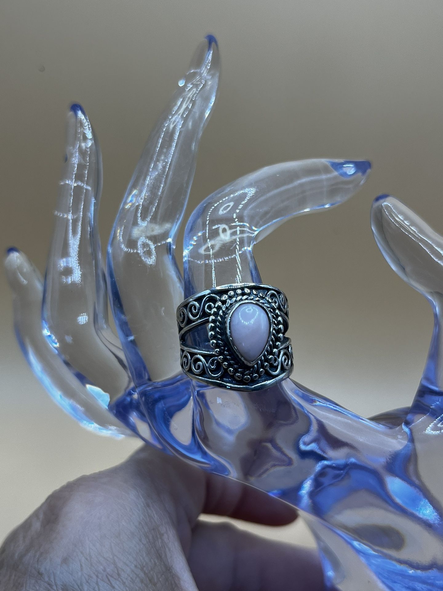 Beautiful Pink Opal Ring