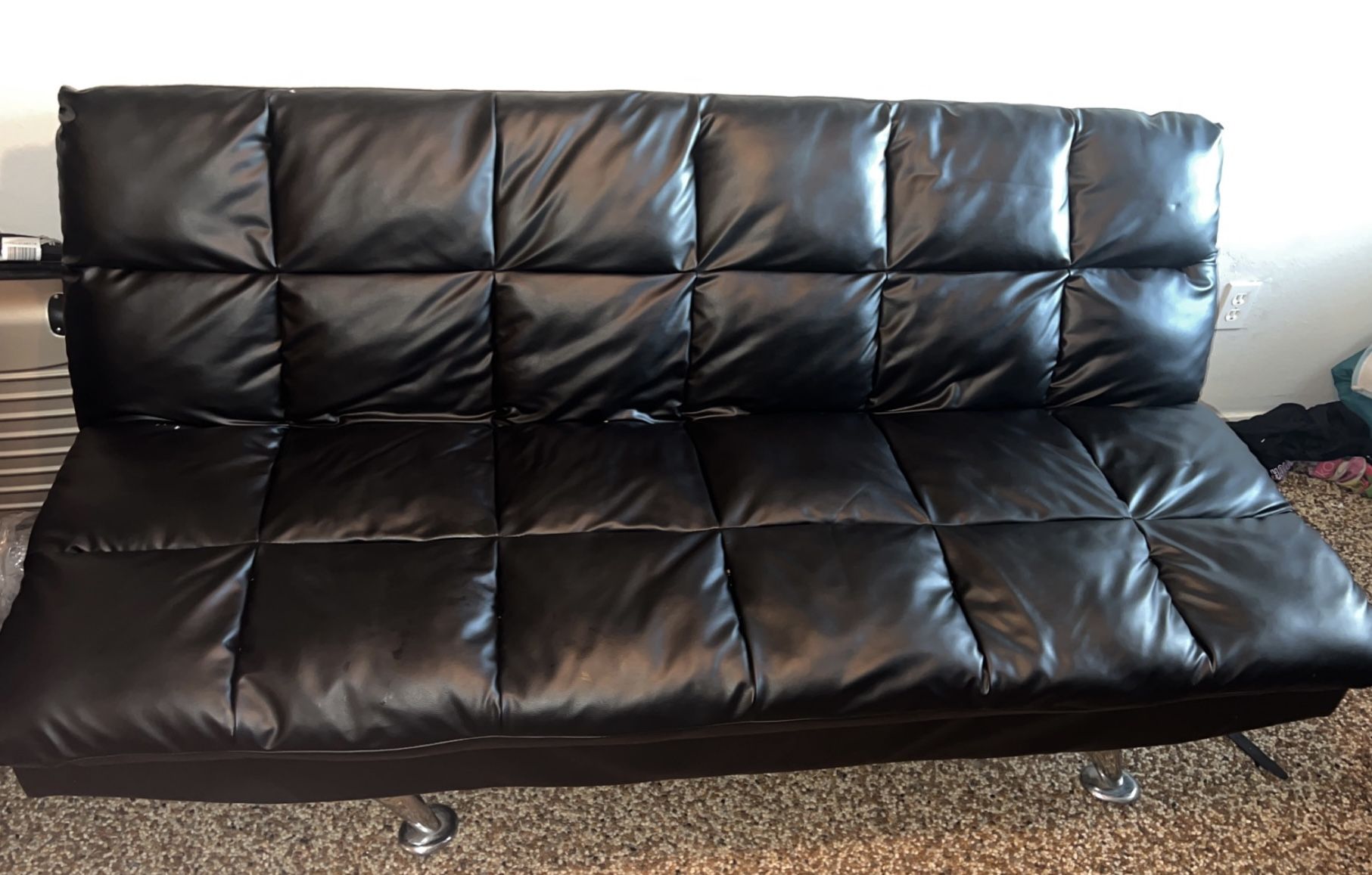 Black Leather Futons