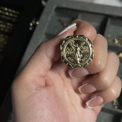 14k Gold Centenario Ring 