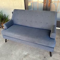 Navy blue sofa couch