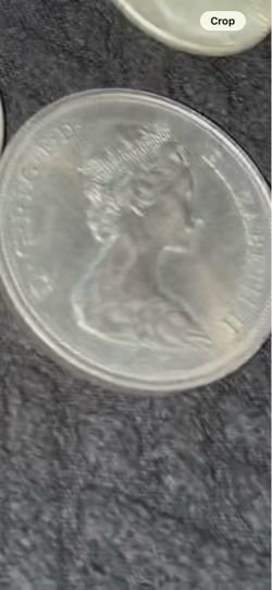 Queen Elizabeth coin silver