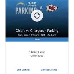 Kansas Cheifs Vs Los Angeles Chargers Orange Parking   Pass