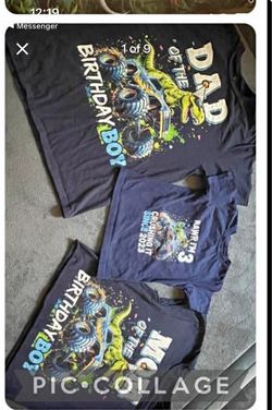 Monster truck birthday shirts