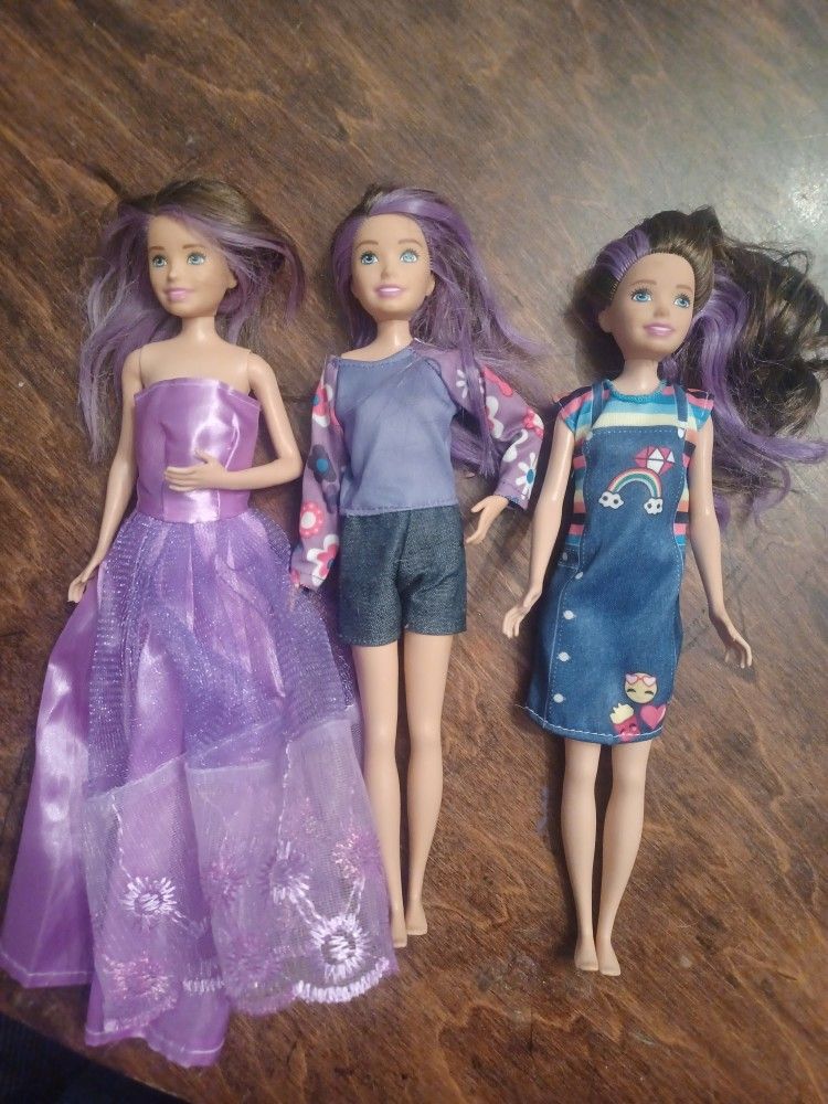 Lot #1 2010 Barbie Dolls By Mattel