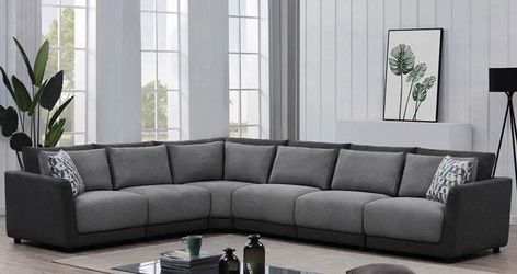 Brand New Light/Dark Grey Sectional
