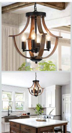Rustic farmhouse hanging Pendant light