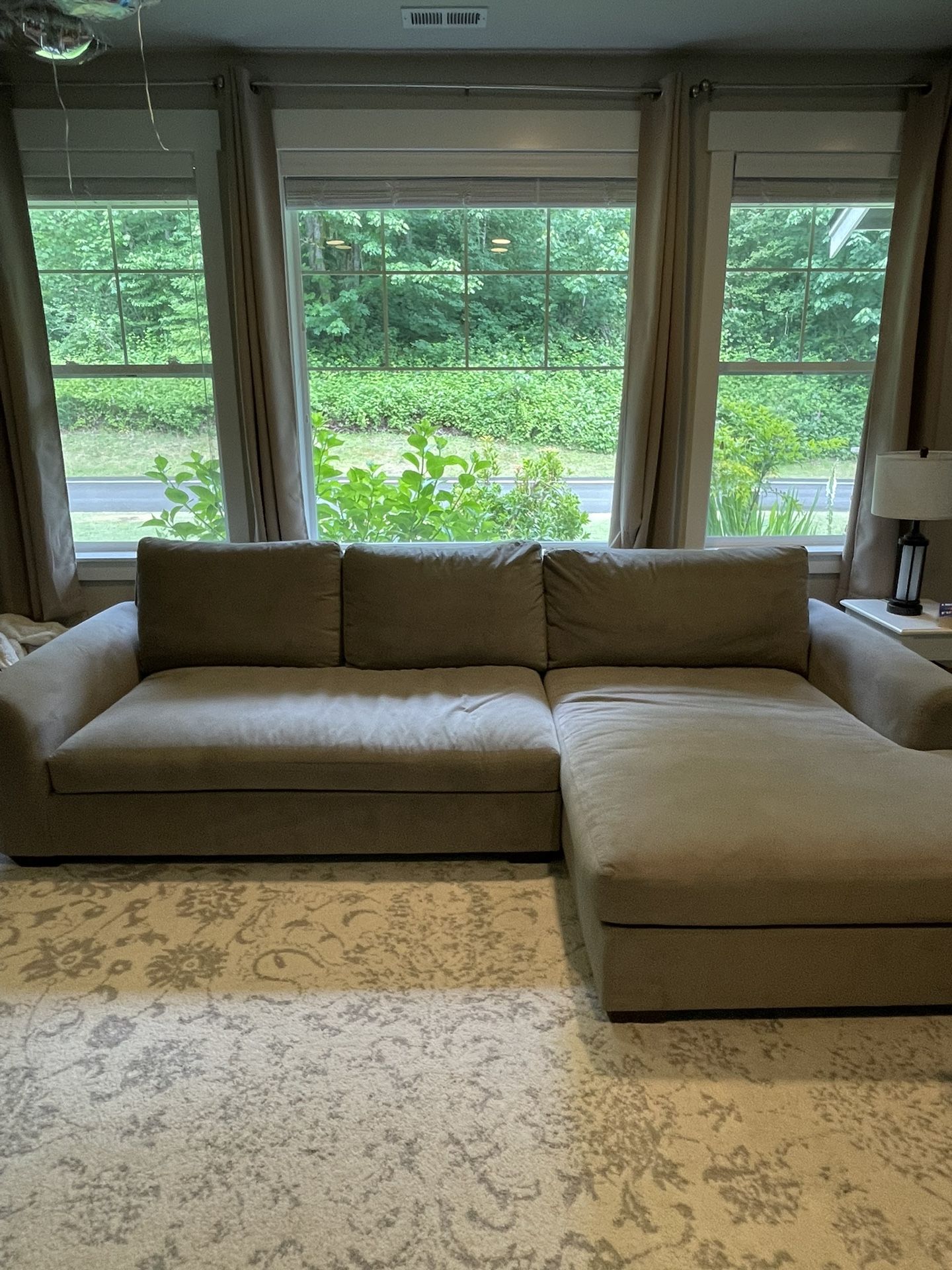 Pottery Barn Big Sur Roll Arm Deep Seat Chaise Sectional