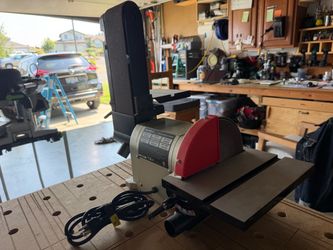 BUCKTOOL Bench Belt Sander with 3/4HP, 5.0A Direct Drive, 4x36 in. Belt & 8 in. Disc, BD4801