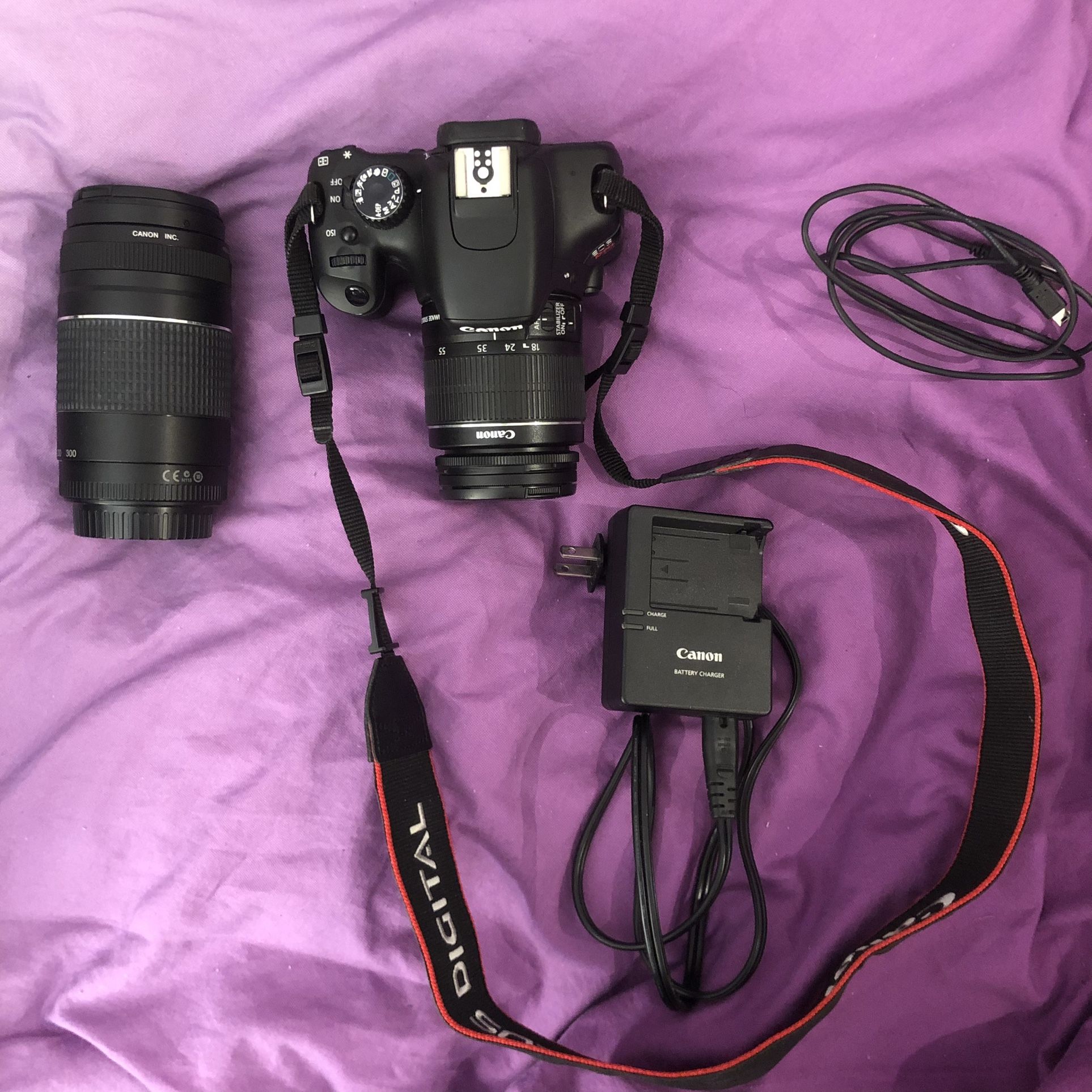 Canon Rebel T2i w/ Two Lenses and Accessories