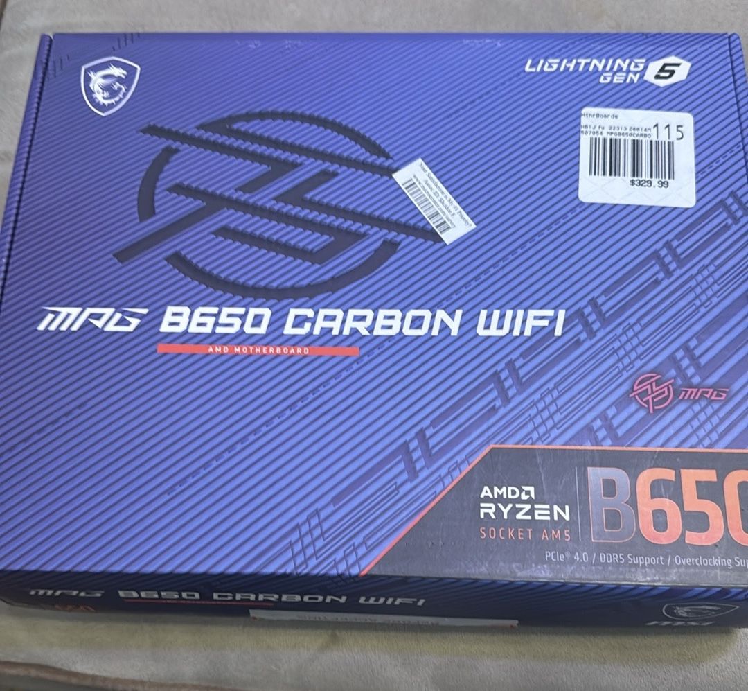 MSI b650 MPG Carbon WiFi 