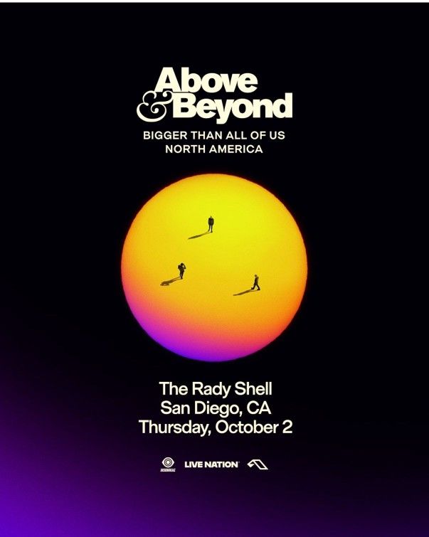 1 x Ticket Above & Beyond San Diego Concert Oct 2