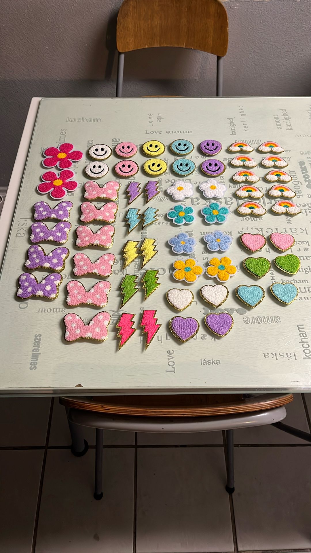 60 New Assorted Patches