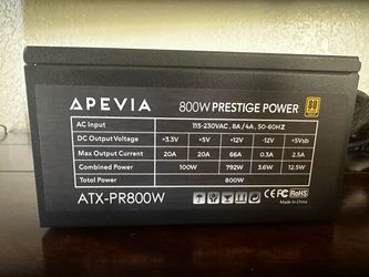 Apevia 800W Prestige Power ATX Power Supply