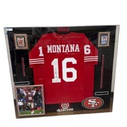Joe Montana Autograph signed San Francisco 49ers Jersey Framed